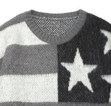 (UNISEX) Stars and Stripes Mohair Oversized Knitwear