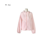 Lean String Hood Cap Crop Windbreaker