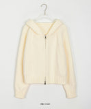 Ohhok Two-Way Knit Hood Zip-Up Cardigan