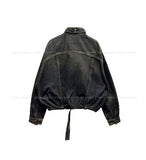 Motion Belted Balloon Denim Jacket