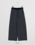 Tendren Stripe Banding Wide Pants