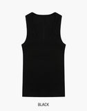 Pigment stitch ribbed sleeveless shirt