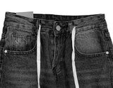 Circle Strap Wide Denim Pants