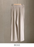 [Two Piece] Wings Frill Wing Blouse Wide Banding Pants