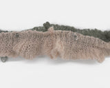 Becken Double Color Matching Frill Twist Knit Muffler