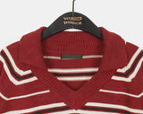 Booz Stripe Collar Overfit Knit