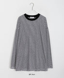 Yakino Stripe Over Long Sleeve Tee