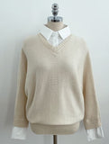 Hashu Shirt Layered Knit (Belt Set)