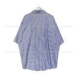 Levi overfit striped half shirt