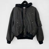 Keaton Leather Hooded Blouson