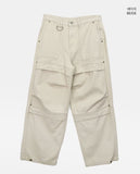 Daven Cotton Wide Snap Cargo Long Pants