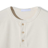 Roach waffle henley neck long sleeve