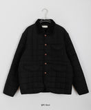 Alme quilted pocket collar padded jumper