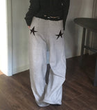 Tamo Back Star Star Color Matching Knit Pants