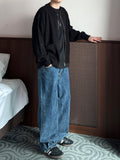 Crack Washed Denim