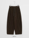 Shudlow Brushed Cut Banding Wide Balloon Pants