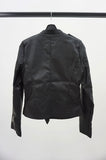neck button rider jacket