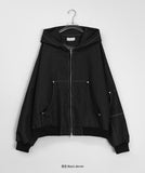 [unisex] Poikin Two Way Denim Over Hood Zip-Up