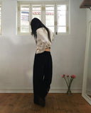 [MADE] CLISHA Velvet Lace Track Pants