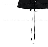 Molder strap layered pleated skirt
