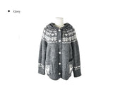 Deal Nordic Hood Button Knit Cardigan