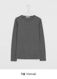 Beltary Color Round Long Sleeve Tee