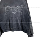 Eike printed balloon hoodie