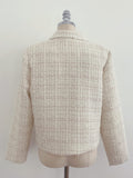 Ronda Mix Collar Pearl Tweed Jacket