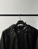 Pump leather hood zip-up