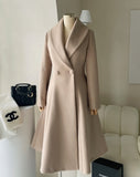 Purcell Collar Flare Wool Long Coat