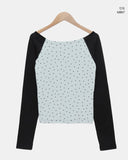 Kwon Off-Shoulder Peach Fuzz Star T-Shirt