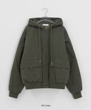 [unisex] Bittori Button Hood Wellon Padding Jumper