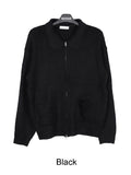 Eldin Hairy Knit Zip-Up