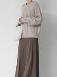 [Premium] Peanut Wool Cable Knit