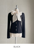 Tinua Tie Ribbon Knit Cardigan