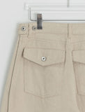Pohind Adjust Pintuck Cotton Wide Pants