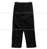 Brushed Ain Pintuck Wide Cotton Pants