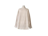 Coin Check Over Collar Shirt