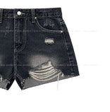 Cove Vintage Damaged Denim Shorts