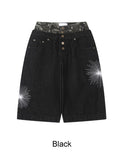 Radi camo sagging Bermuda denim pants