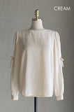 Lyle Ribbon Shirring Blouse