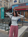 [U-BASIC] Herona Round Ribbed Knit