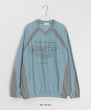 Migo Lettering Raglan Over Sweatshirt