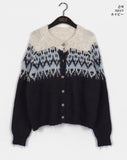 Roping Cotton Candy Nordic Knit Cardigan