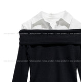 Geek off shirt layered long sleeves