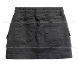 Odd cargo banding skirt pants