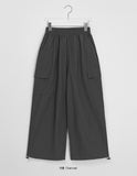 Boboki Banding String Nylon Wide Cargo Pants