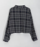 Otoon Pocket Check Crop Shirt