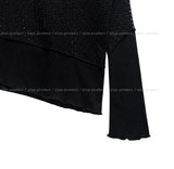 Poria Diagonal Mix Boat Neck Knit