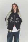 [2-WAY] Curved Block Knit Zip-Up